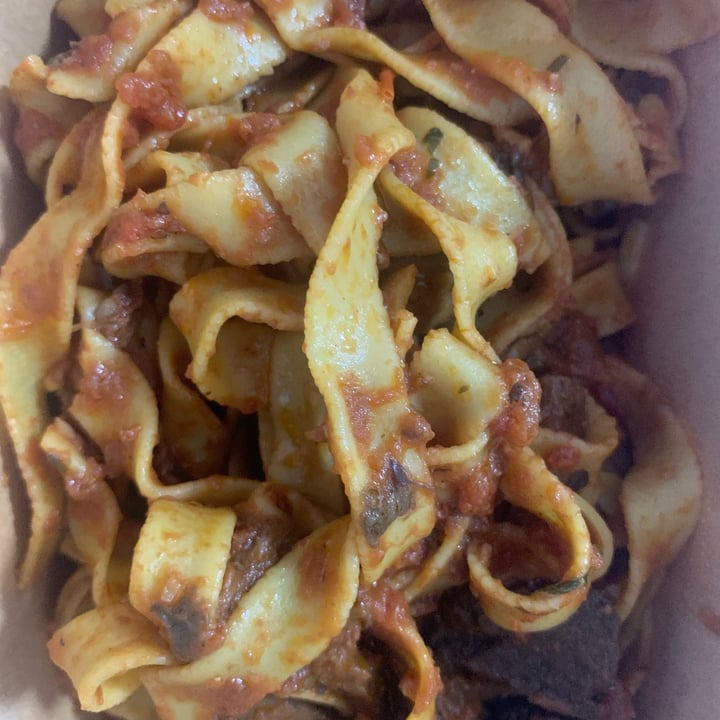 photo of Shop Six Pasta Bar Wild Mushroom Tagliatelle shared by @hevavegan on  16 Aug 2023 - review
