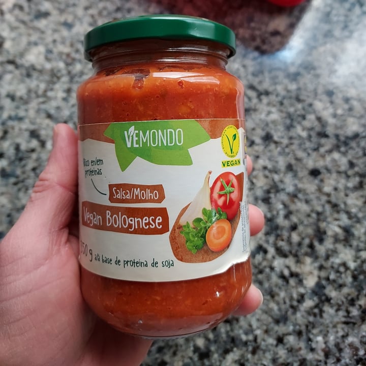 photo of Vemondo  Salsa Vegan Bolognese shared by @sabrinamurua on  26 Dec 2022 - review