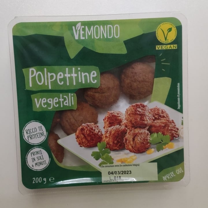 photo of Vemondo Polpette Vegane shared by @viveregreenn on  20 Mar 2023 - review