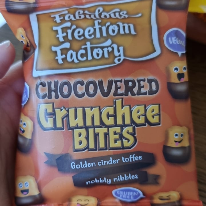 photo of Fabulous Freefrom Factory Dairy Free Chocovered Crunchee Bites shared by @carineandhulda on  10 Jul 2023 - review