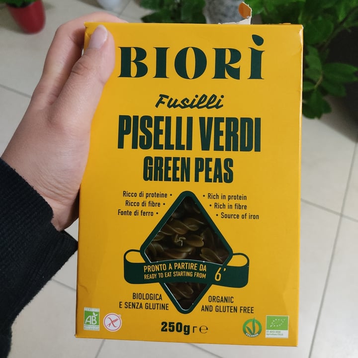 photo of Biori Fusilli Piselli Verdi Green Peas shared by @fransykes on  06 Feb 2023 - review