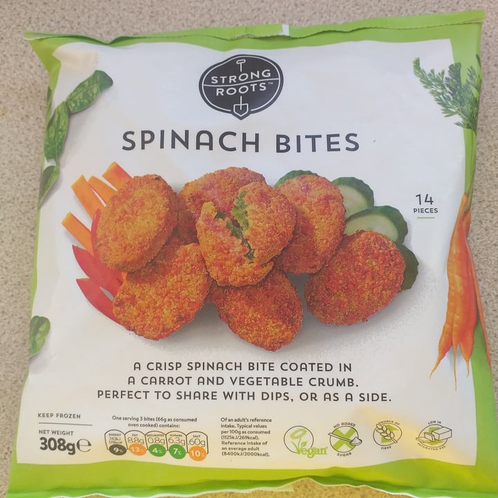 photo of Strong Roots Spinach Bites shared by @klavina on  22 Jan 2023 - review