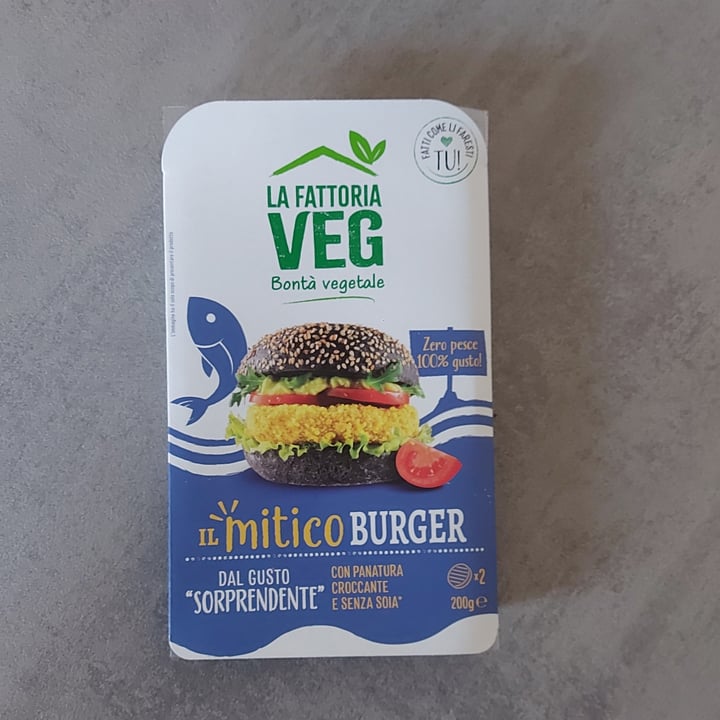 photo of la fattoria veg burger zero pesce 100%gusto shared by @elenabersan on  05 May 2023 - review