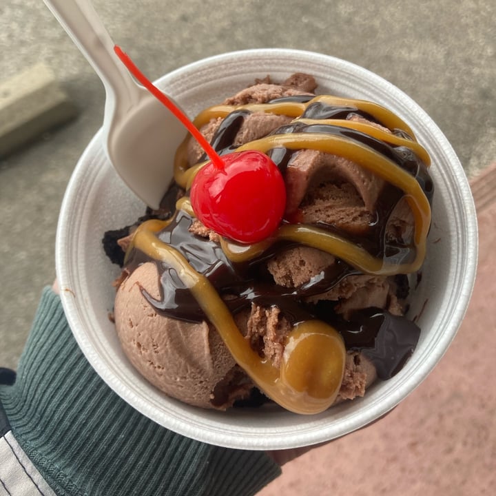 photo of Jacky's Depot GF Vegan Brownie Sundae shared by @vgnbtw on  01 Apr 2023 - review