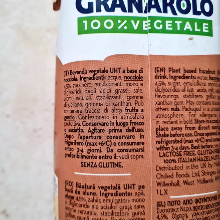 photo of Granarolo Bevanda Alla Nocciola shared by @invariance on  10 May 2023 - review