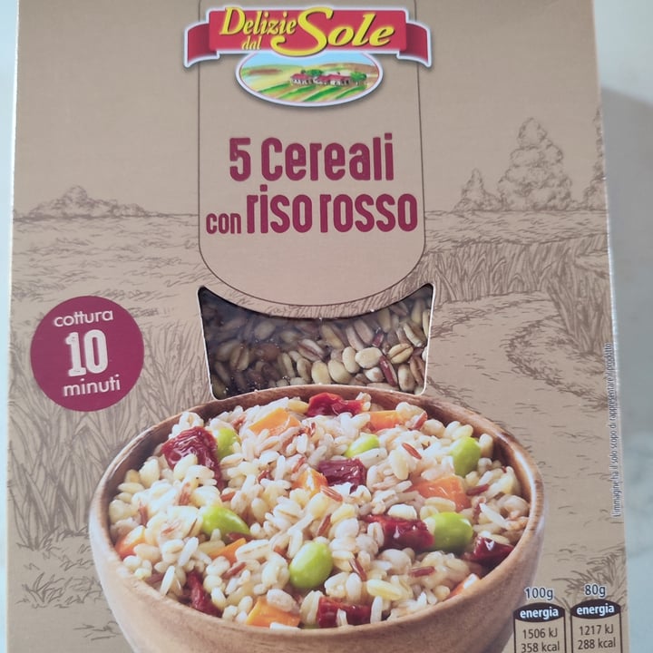 photo of Delizie dal Sole 5 cereali con riso rosso shared by @luiveg on  05 Mar 2023 - review
