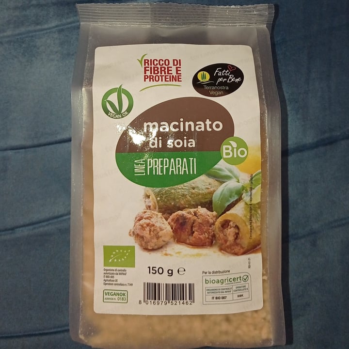 photo of Fatti per bene terranostra vegan Macinato di soia shared by @piumy1983 on  21 Apr 2023 - review