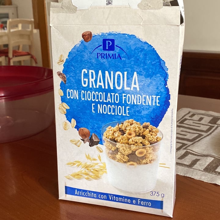 photo of Primia Granola con Cioccolato Fondente e Nocciole shared by @aljcegallo on  13 May 2023 - review