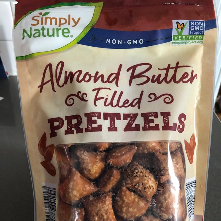 photo of Simply Nature Almond butter filled pretzels shared by @saralovesveggies on  27 Jan 2023 - review