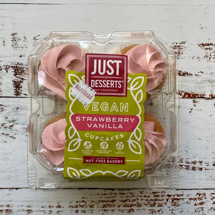 Just Desserts San Francisco Vegan Strawberry Vanilla Cupcakes Review abillion