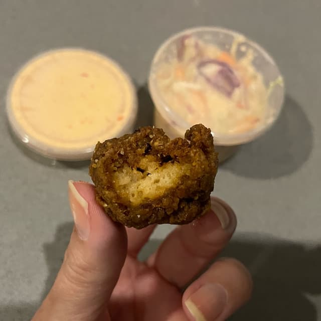Photo of the dish “Southern fried chickn chips and slaw”