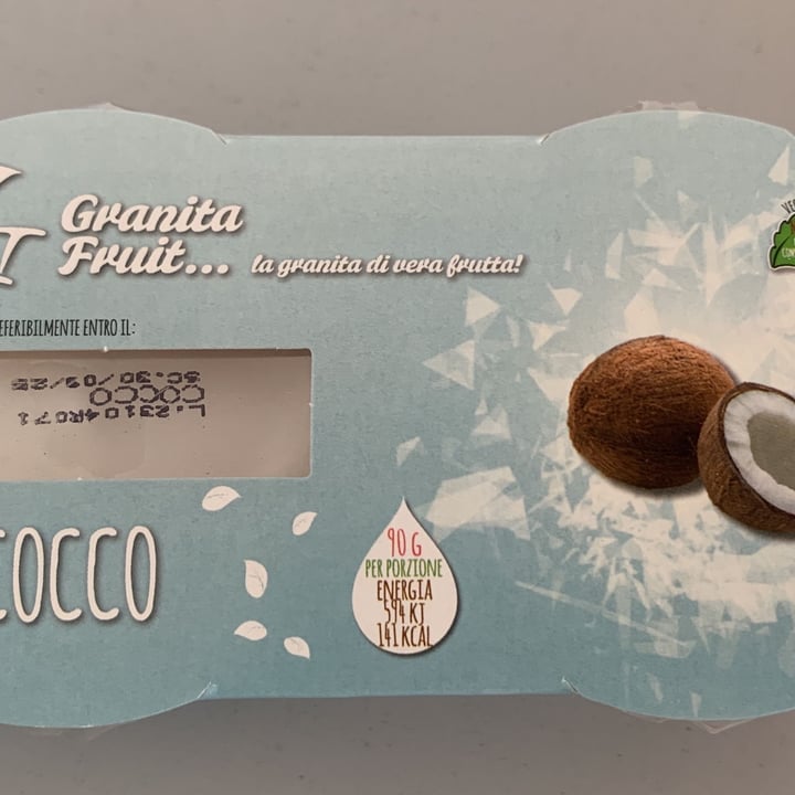 photo of Granita fruit Granita al cocco shared by @chiarapittaccio on  15 Jul 2023 - review