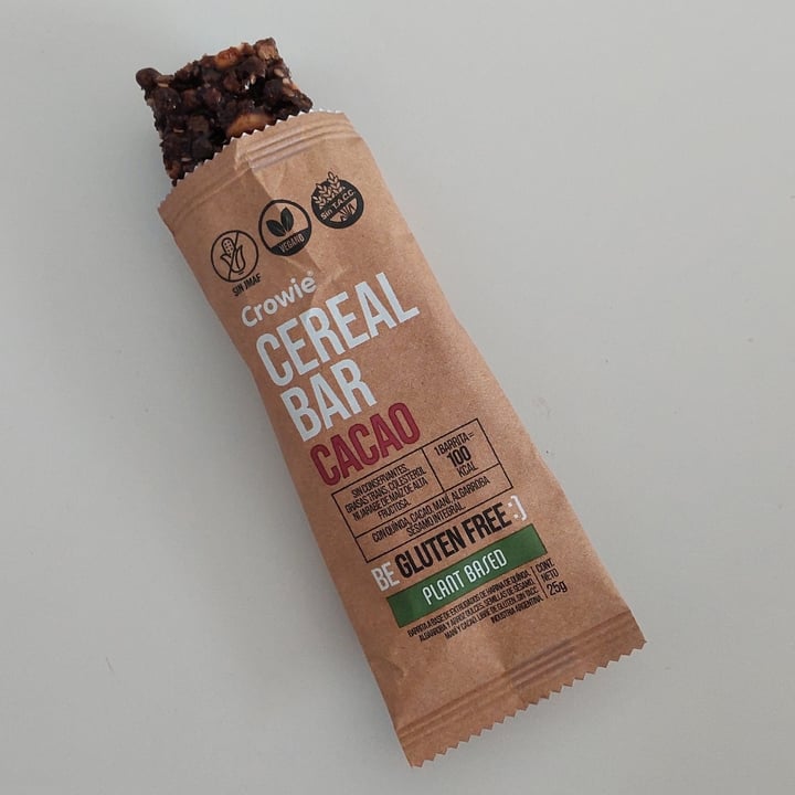 photo of Crowie cereal bar cacao shared by @fermin on  27 Jan 2023 - review