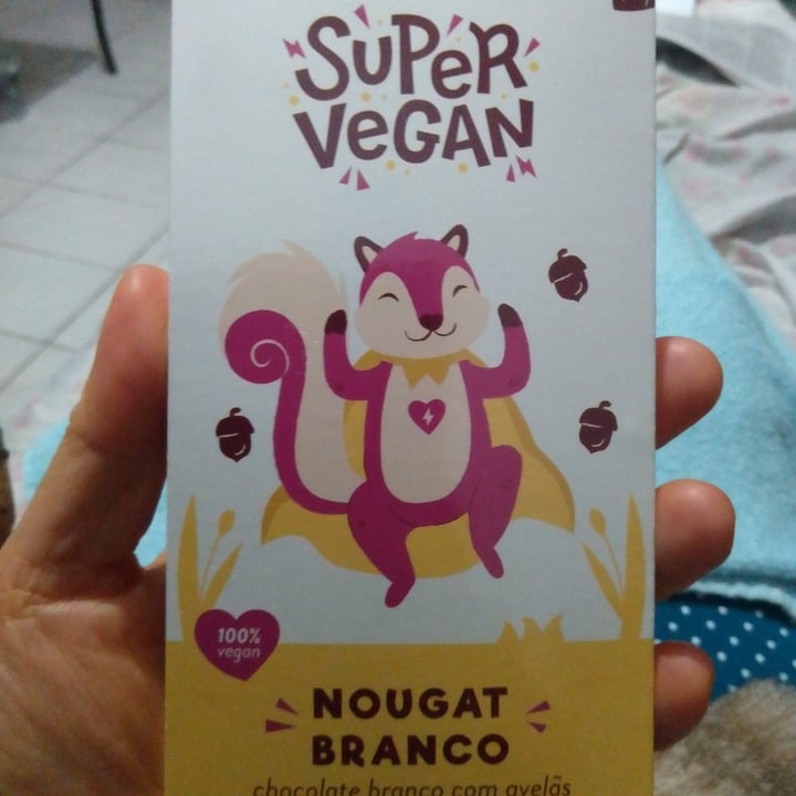 photo of Super Vegan Chocolate Nougat Branco (95g) shared by @cristinasayuri on  01 Jan 2023 - review