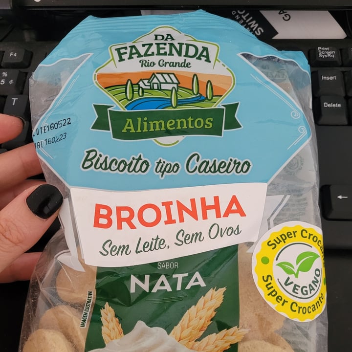 photo of Da Fazenda Broinha sabor Nata, biscoito tipo caseiro shared by @jessanjos on  10 Feb 2023 - review
