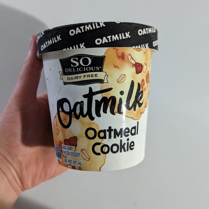 So Delicious Dairy Free Oatmilk Oatmeal Cookie Ice Cream Review abillion