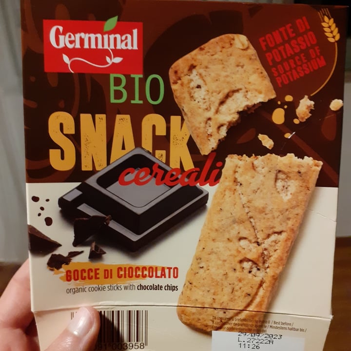 photo of Germinal Bio Snack Cereali Con Gocce Di Cioccolato shared by @cialu on  27 Apr 2023 - review
