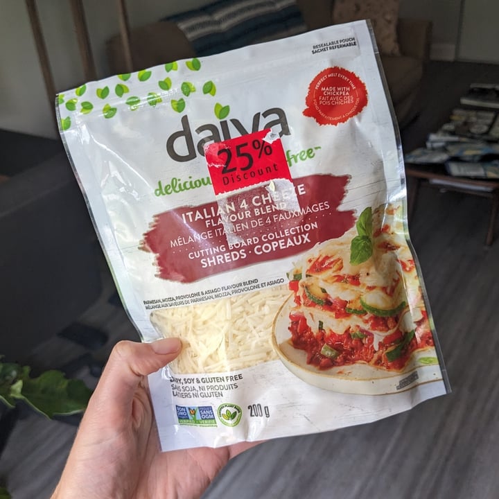 photo of Daiya Italian 4 Cheeze shared by @jandrews on  02 Aug 2023 - review