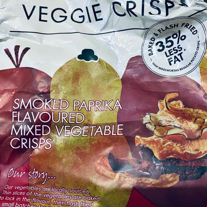 photo of Woolworths Food Smoked Paprika Veggie crisps shared by @andrew309 on  27 Dec 2022 - review