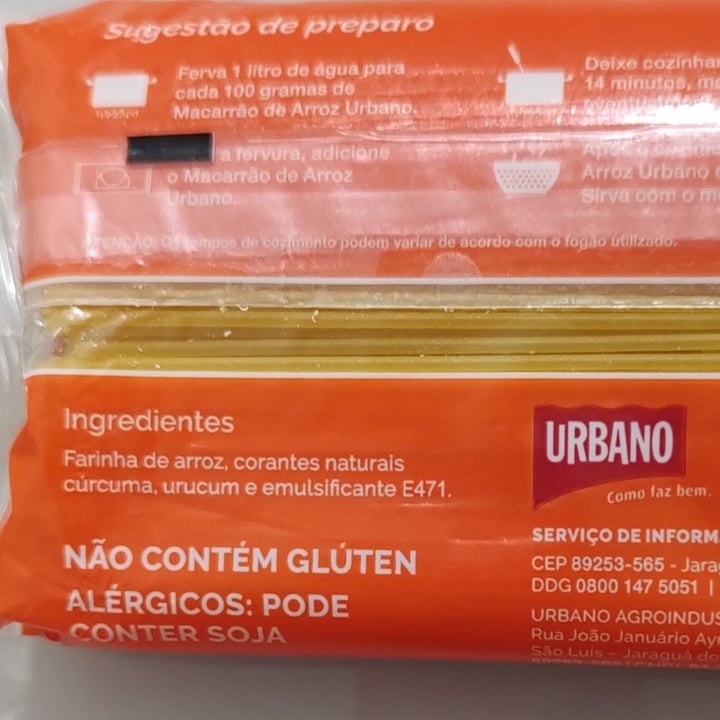 photo of Urbano espaguete zero gluten shared by @marianarevoredo on  25 Apr 2023 - review