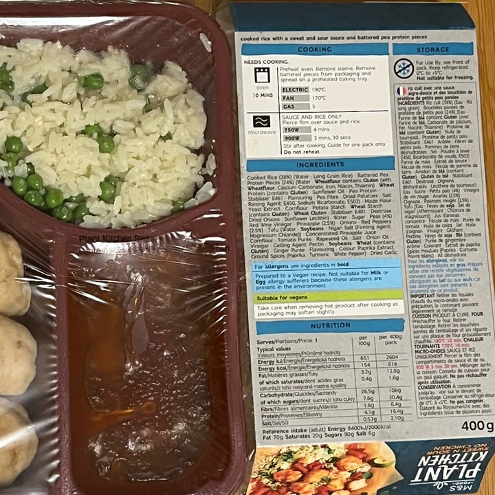 photo of Plant Kitchen (M&S) Sweet n Sour No Chicken shared by @snowy27 on  19 Jan 2023 - review