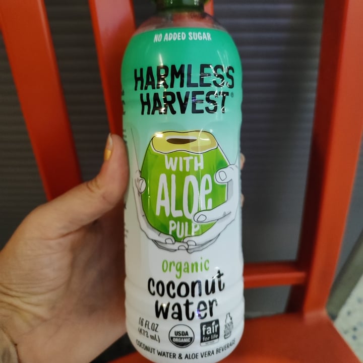 Harmless Harvest organic coconut water with aloe pulp Review abillion