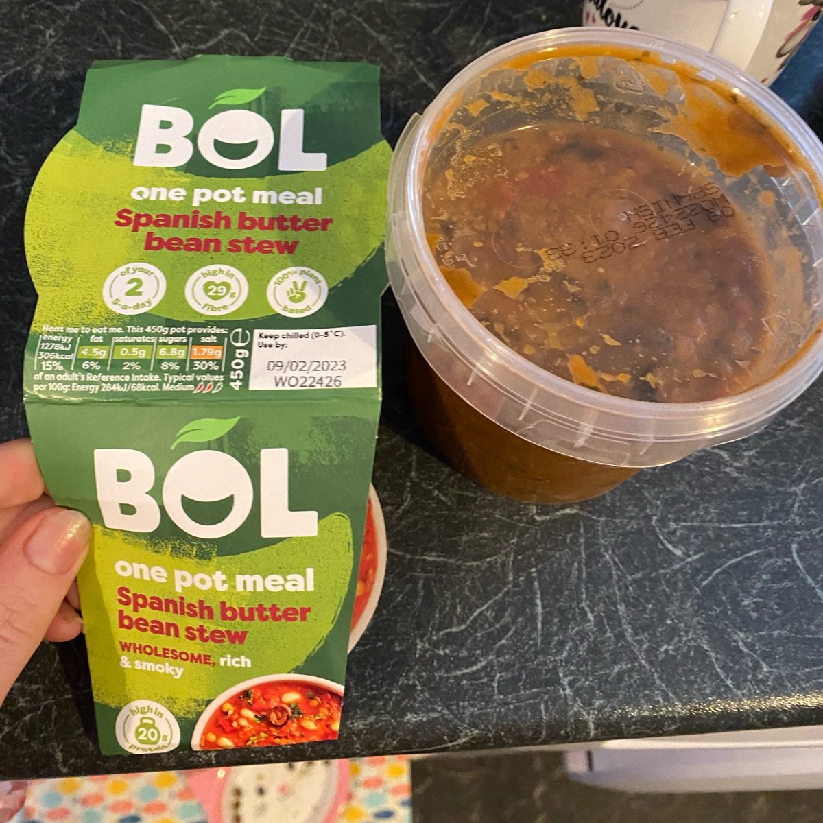 BOL One Pot Meal Spanish Smoky Butter Bean Stew Power Pot (450g