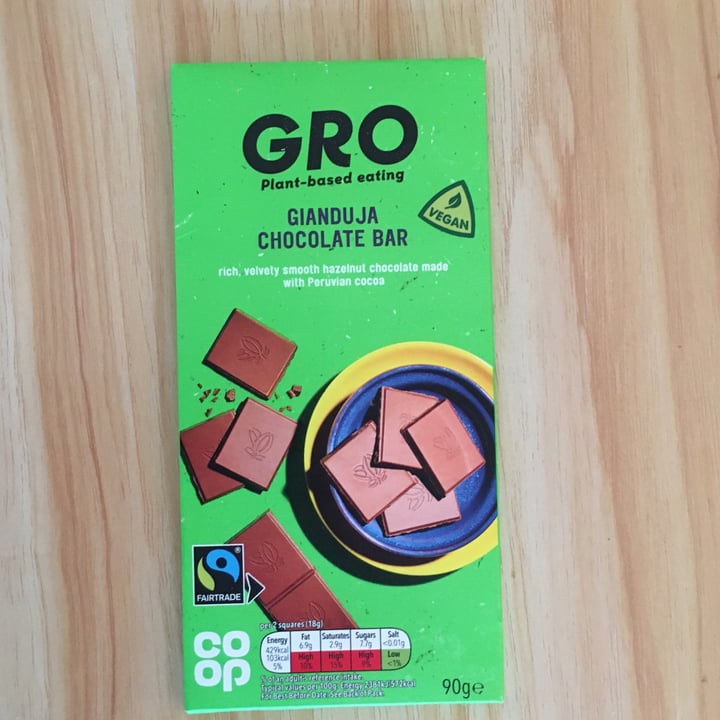 photo of GRO Gianduja Chocolate Bar shared by @salsedine on  15 Jan 2023 - review