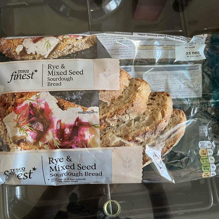 photo of Tesco Finest Rye & Mixed Seed Sourdough shared by @ameriamber on  13 May 2023 - review