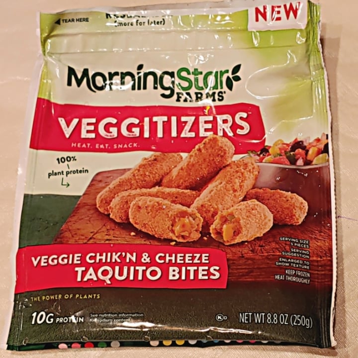 photo of MorningStar Farms Veggitizers Veggie Chik'n & Cheeze Taquito Bites shared by @tailsfromafield on  30 May 2023 - review