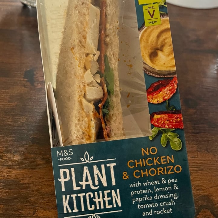 photo of Plant Kitchen (M&S) No Chicken & Chorizo Sandwich shared by @mtp on  27 Feb 2023 - review