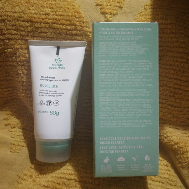 photo of Natura Desodorante antitranspirante Erva Dolce shared by @sabry-mv on  02 May 2023 - review