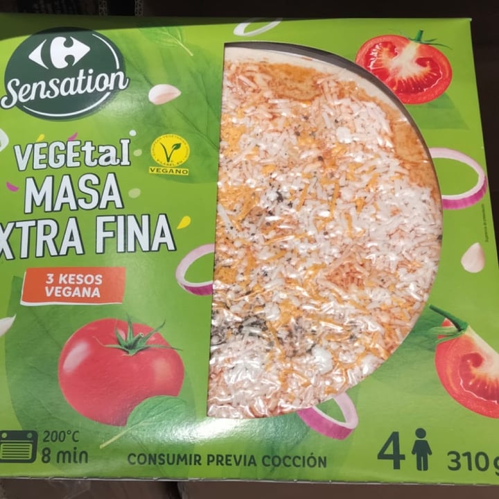 photo of Carrefour Sensation pizza 3 Quesos shared by @ginaduran on  19 Apr 2023 - review