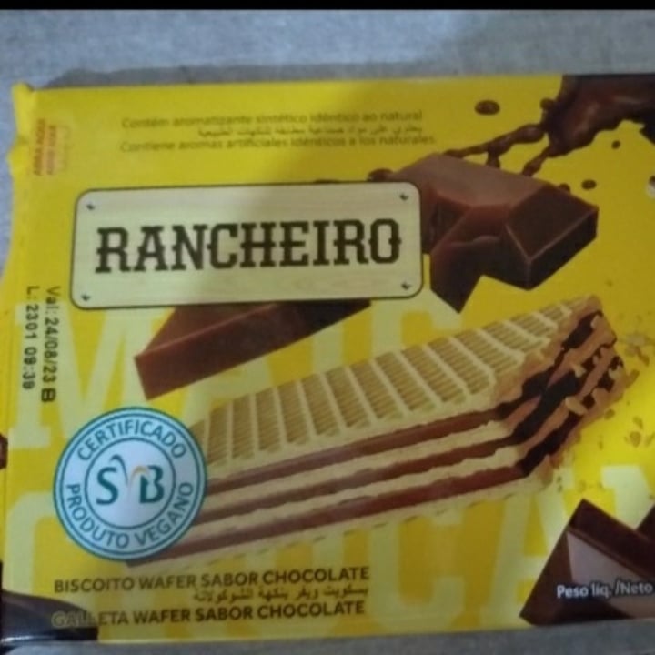photo of Rancheiro Biscoito Wafer Sabor Chocolate shared by @drikanfol on  27 Apr 2023 - review