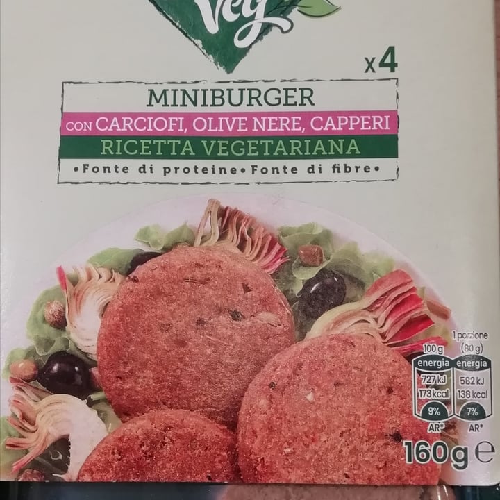 photo of Amo Essere Veg Amo Essere mini burger carciofi e olive nere shared by @fantinellimarina on  04 Jul 2023 - review