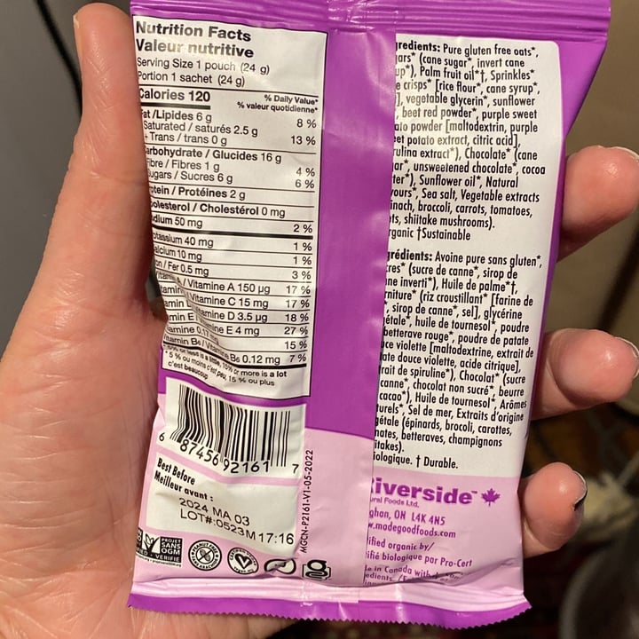 photo of Made Good chocolate drizzled crunchy oat bites shared by @mrsbubsmith on  05 Jul 2023 - review