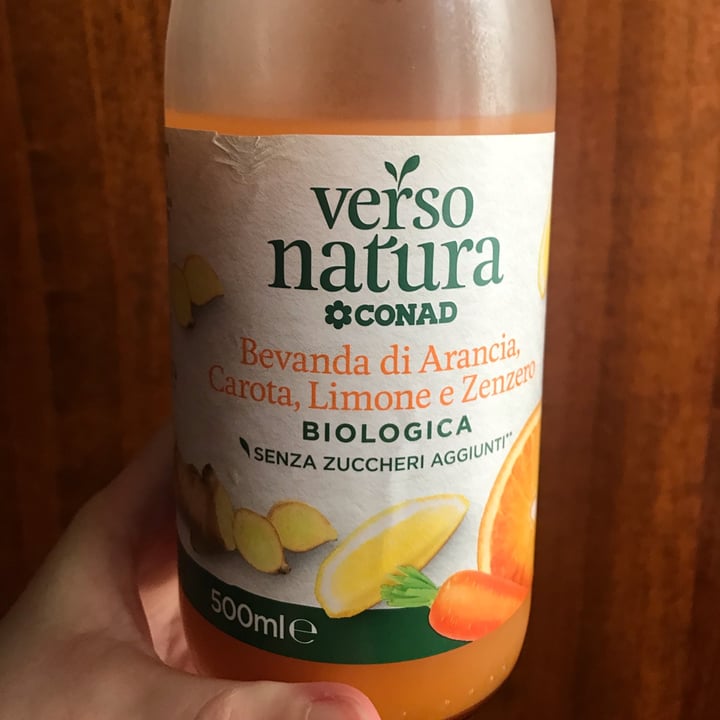 photo of Verso Natura Conad Bio  Bevanda di Arancia, Carota, Limone E Zenzero shared by @daniauzino93 on  24 Jun 2023 - review