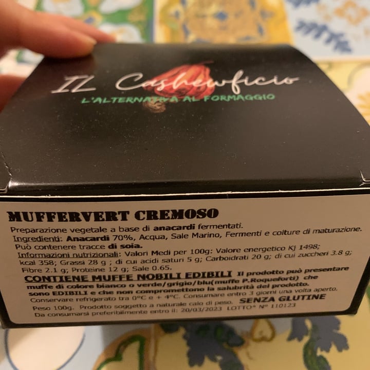 photo of Il CashewFicio Muffervert Cremoso shared by @azzurracontraf on  22 Feb 2023 - review
