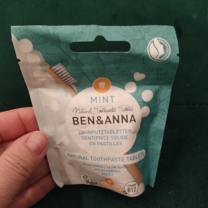 photo of Ben & Anna Mint Natural toothpaste tablets shared by @biancafurii on  09 Feb 2023 - review