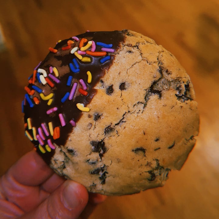 photo of Basil & Bunny Dipped Chocolate Chip Cookie shared by @jordaneatsplants on  06 Mar 2023 - review