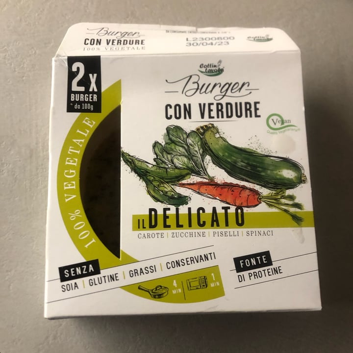 photo of Cottintavola Burger Con Verdure Il Delicato shared by @cristinap84 on  14 Apr 2023 - review