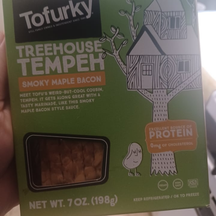 photo of Tofurky Treehouse Tempeh Smoky Maple Bacon Marinated Strips shared by @dontkalemyvibe on  19 Jun 2023 - review