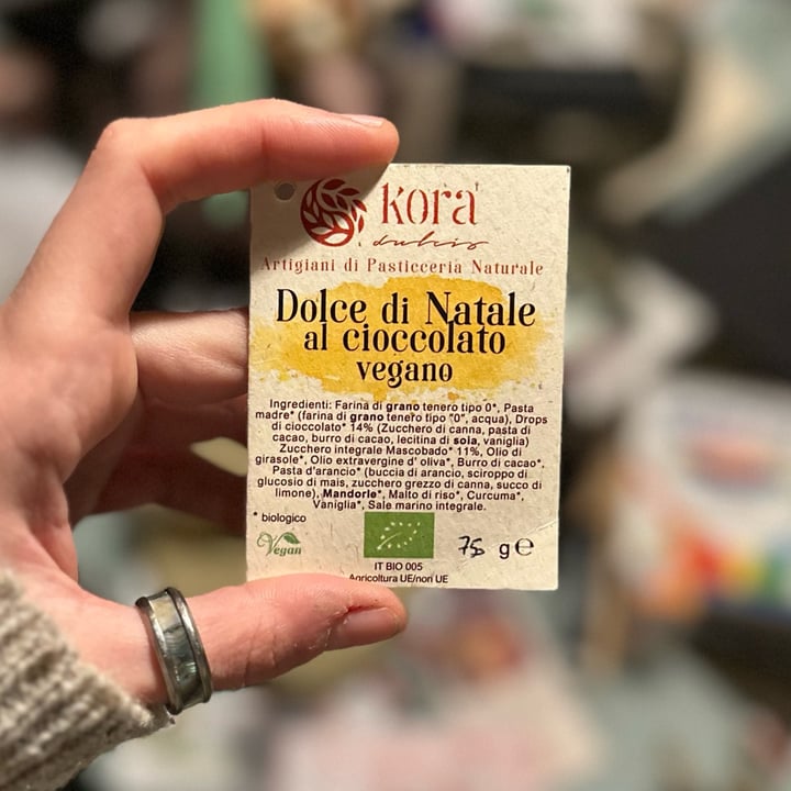 photo of Kora Dulcis Dolce Di Natale al Cioccolato Vegano shared by @iamroshi on  08 Jan 2023 - review