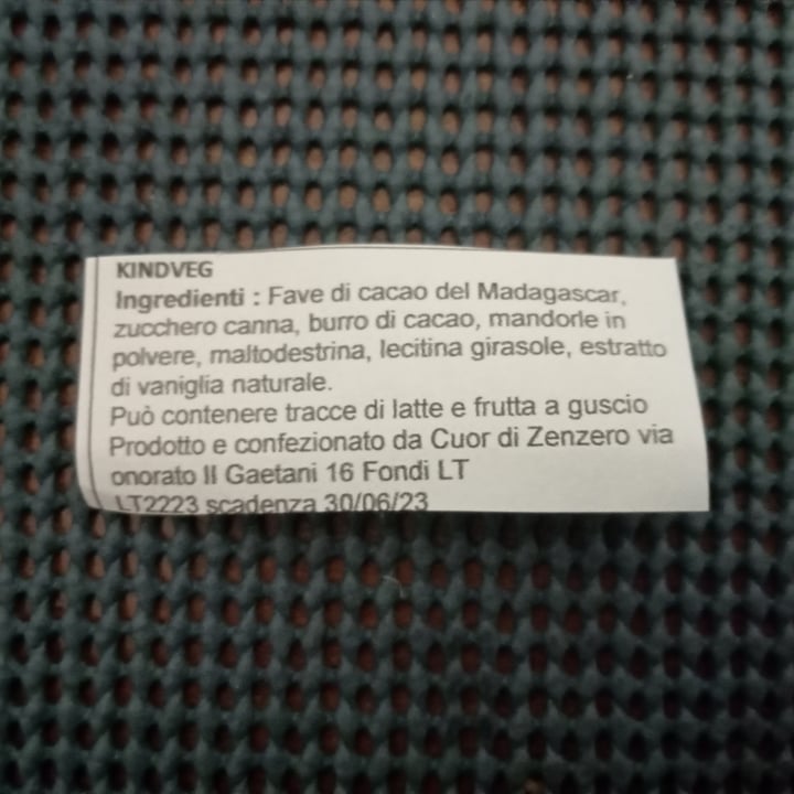 photo of Cuor di zenzero fondi Latina Ovetto Kinder vegan shared by @paola81 on  01 Apr 2023 - review