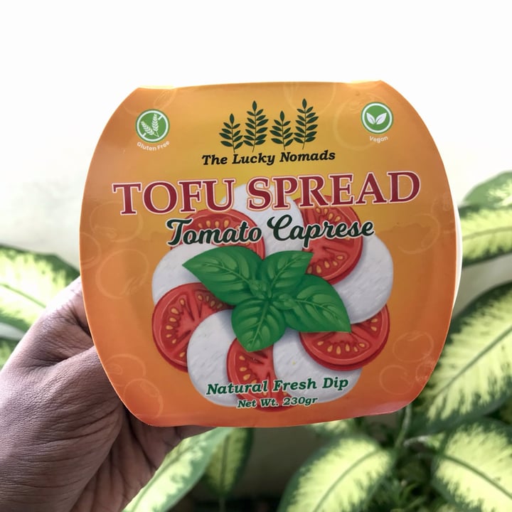 photo of The Lucky Nomads Tofu Spread Tomato Caprese shared by @veganniran on  25 Apr 2023 - review