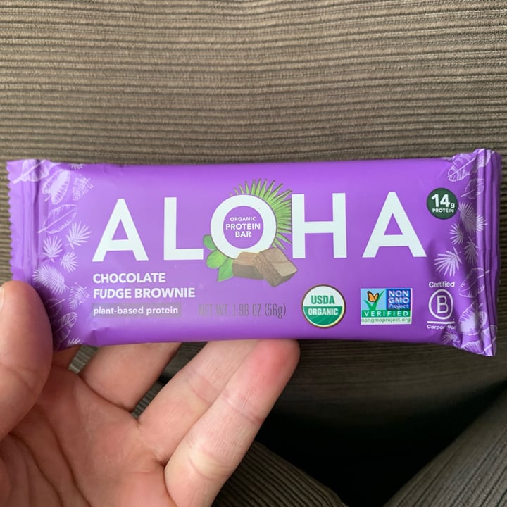photo of Aloha chocolate fudge brownie protein bar shared by @stargazer00742 on  14 Jan 2023 - review