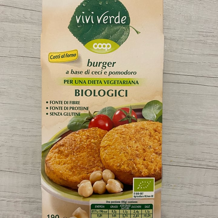 photo of Vivi Verde Coop Burger bio a base di ceci e pomodoro shared by @sailorcecia on  27 Jan 2023 - review
