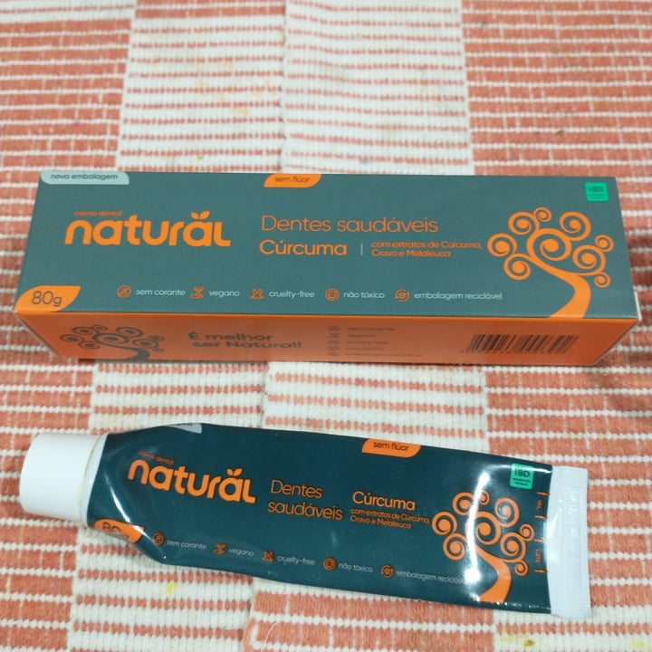 photo of natural suavetex Creme dental Cúrcuma shared by @rozilda on  20 Apr 2023 - review