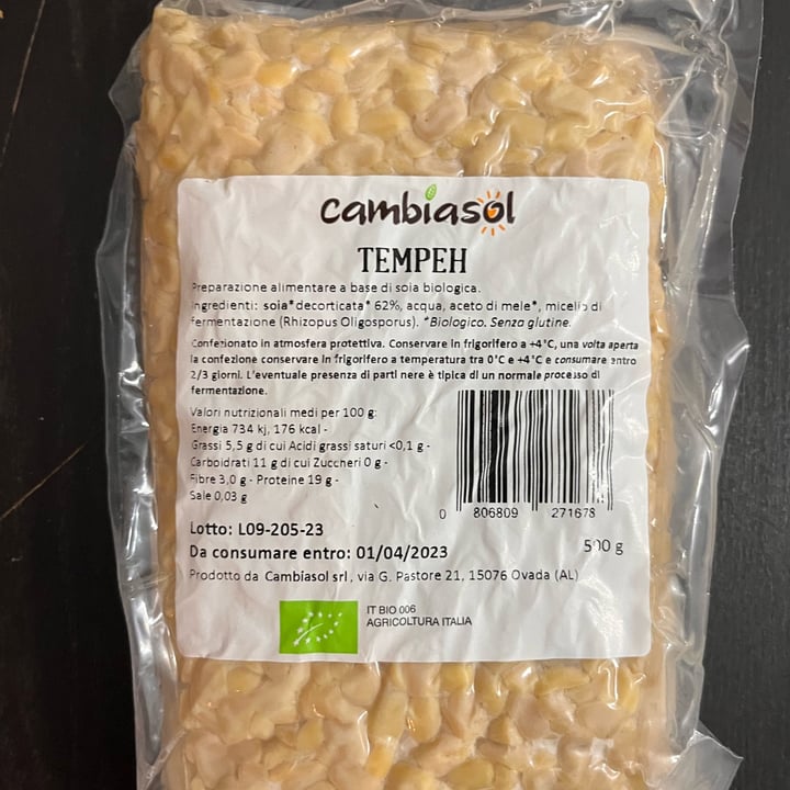 photo of Cambiasol Tempeh 500gr shared by @franci31 on  17 Mar 2023 - review