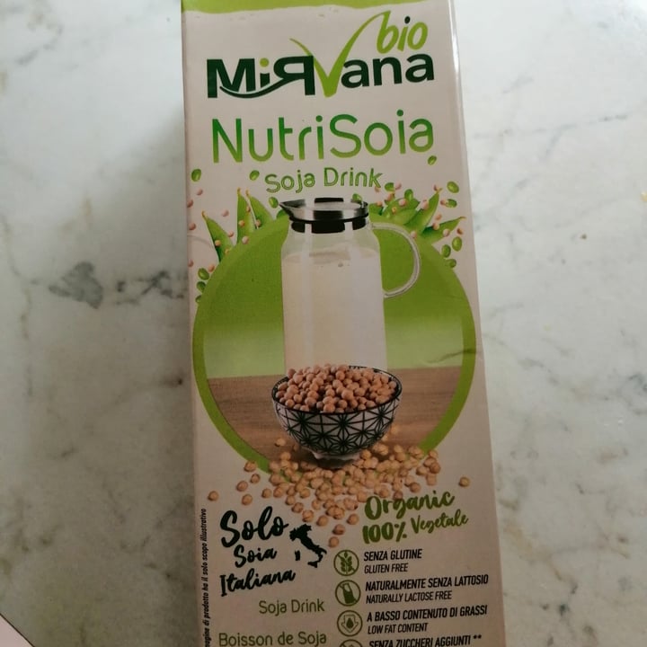 photo of Mirvana Nutri soja drink shared by @fedevegana on  11 Aug 2023 - review
